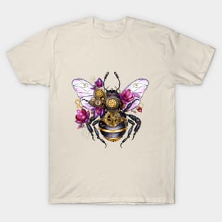 Purple and Pink Steampunk Bee T-Shirt